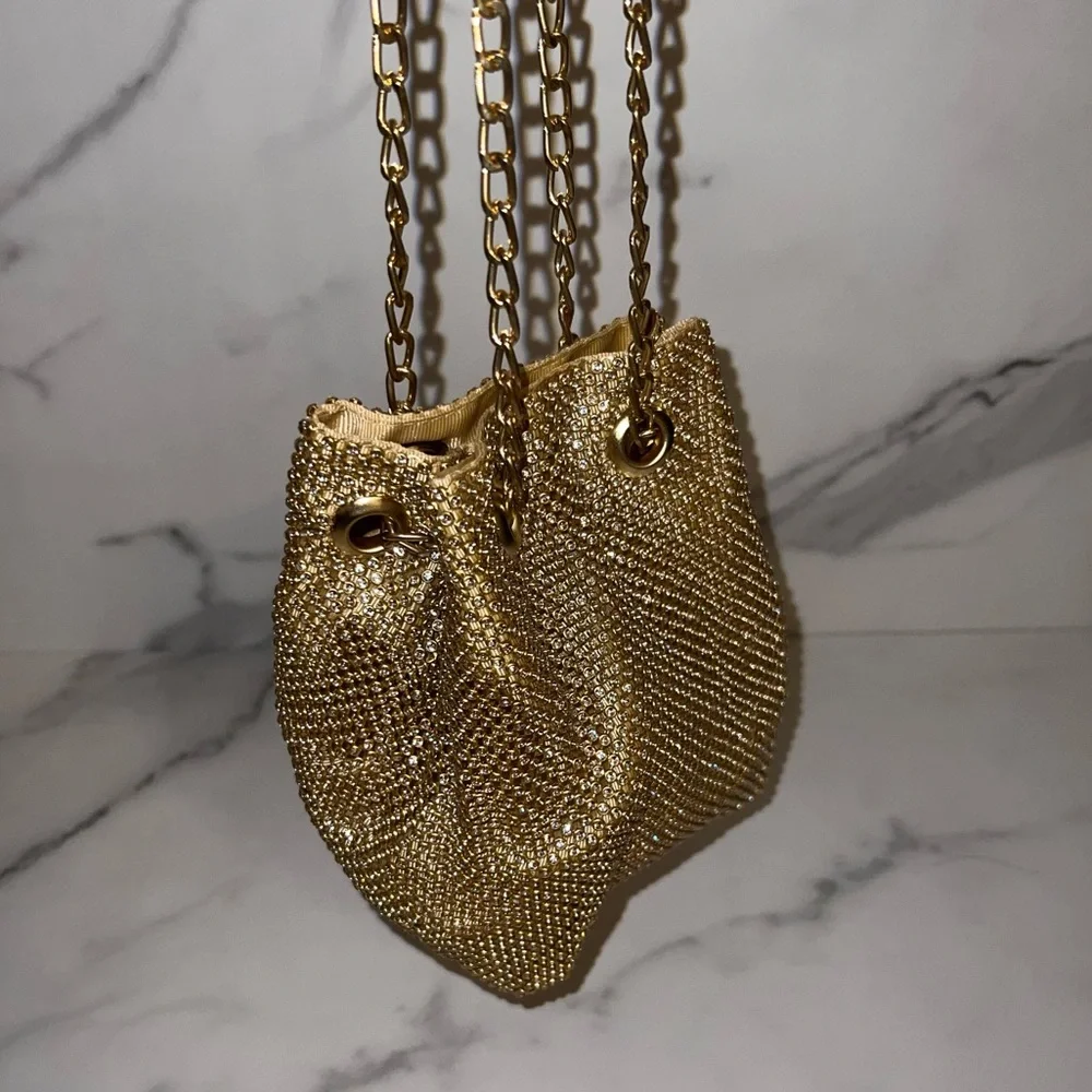 Gold Rhinestone Purse - Picture 3 of 4